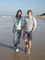 Rakhee and Isaac on Cromer beach, Level 1