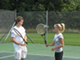 Jordan teaches Natasha how to play tennis, Starter Level