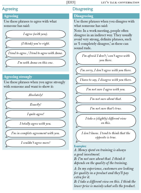 'Talk' section from Cambridge Advanced Learner's Dictionary 3rd edition