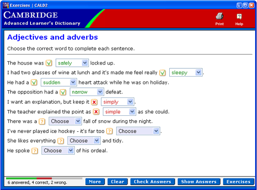 An example screen from the CD-ROM